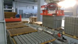 GEVIT ORG. Пакетировка брусчатки 100х200 мм, 44 изделия на поддоне