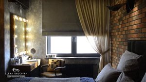 Шторы в стиле Лофт. Рулонные и римские шторы с электроприводом Somfy.