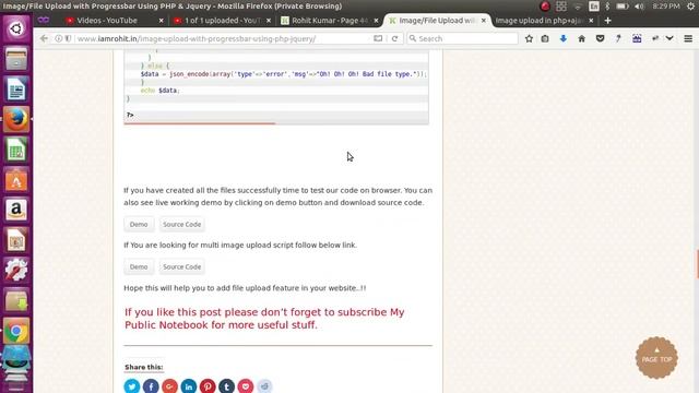 File Upload with Progressbar Using PHP & Jquery смотреть онлайн
