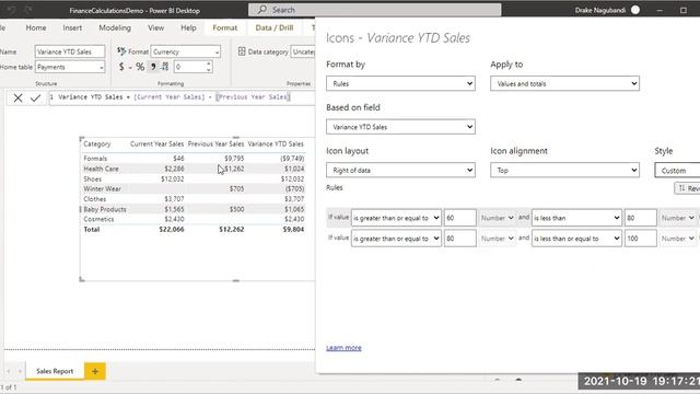 Conditional formatting in Power BI visuals смотреть онлайн