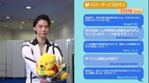 Yuzuru Hanyu/Юдзуру Ханю cute moment with Winnie the Pooh + Yuzu fruit