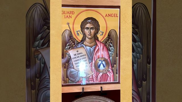 Guardian Angel Original Hand-Painted Icon #short