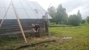 Работы по бурению скважины с помощью МГБУ и желонки.