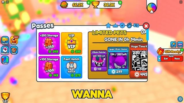 Becoming the FATTEST in Roblox (FAT RACE CLICKER) смотреть онлайн