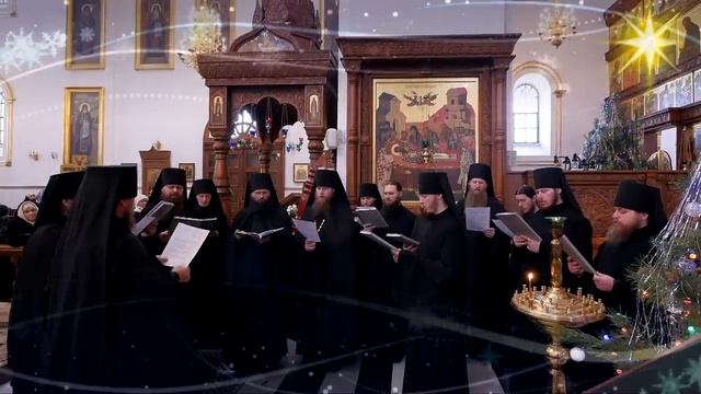 Колядки. Братский хор. Святогорская Лавра 13.01.2017 г.