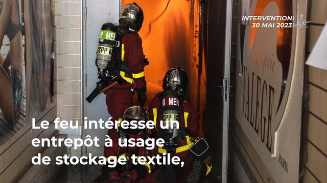 VIOLENT FEU D'ENTREPÔT À AUBERVILLIERS (93) смотреть онлайн