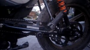 Bajaj Boxer bm 150, 17 звезда, смазка маятника, мойка мотоцикла