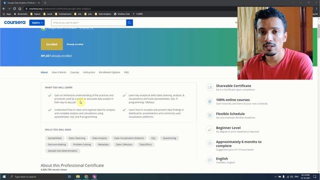 Google DATA ANALYTICS Professional Certificate Review in Malayalam | Data Analyst Online Course