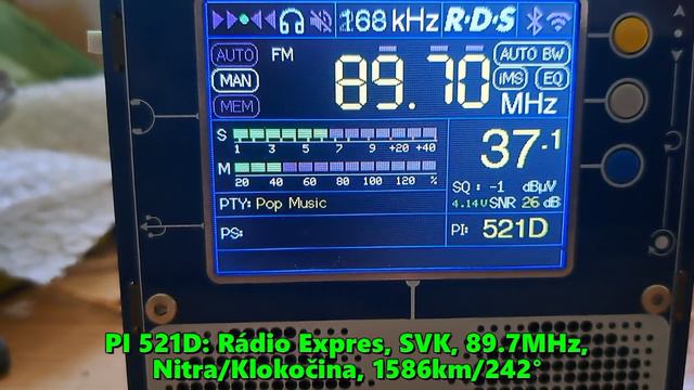 16.06.2024 06:13UTC, [Es], Rádio Expres, Словакия, 89.7МГц, 1586км