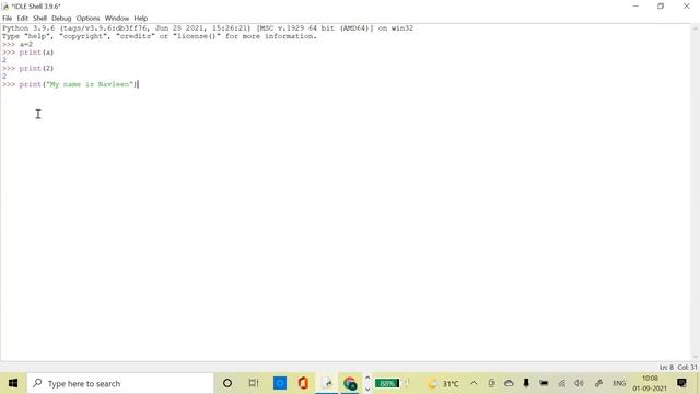 Lecture 2 I Basics of Python Programming (Tokens, data types and print() statement)