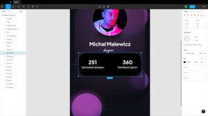 Glassmorphism Dark Mode Cards - UX/UI Design Tutorial in Figma