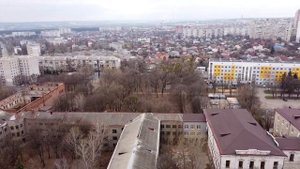 Харьков с высоты. ХВВАИУ. Апрель 2021.
