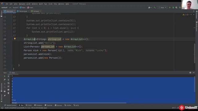 Java Collections List: ArrayList & LinkedList | UnlimIT смотреть онлайн