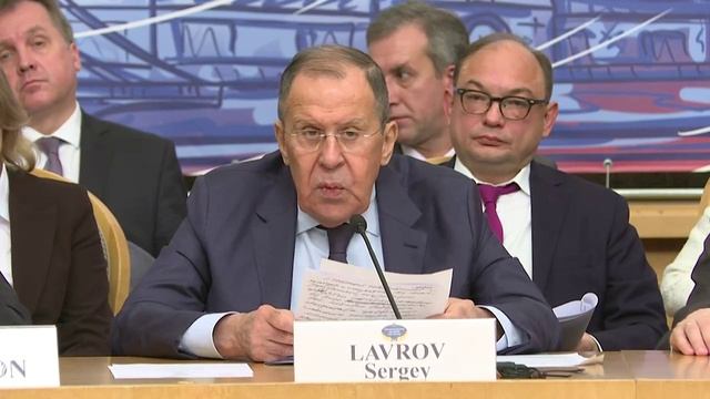 Выступление С.Лаврова по тематике урегулирования ситуации вокруг Украины, Москва, 8 ноября 2023 г.