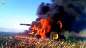 Комбайны Горят прямо в поле?! Часть 2