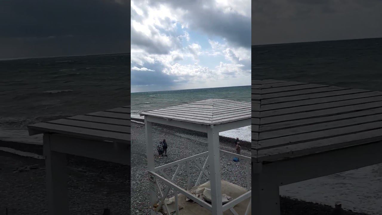 8 октября погода Лазаревское. Ветер и шторм #shorts #sochi смотреть онлайн