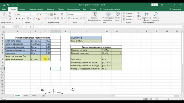 9.3 Моделирование гидродинамики гребного винта в ANSYS CFX. Граничные условия
