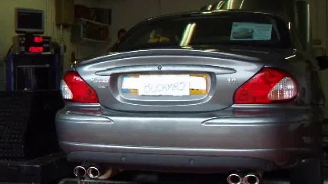 Jaguar X Type 3.0 ltr with Quad exhaust Dyno Run смотреть онлайн