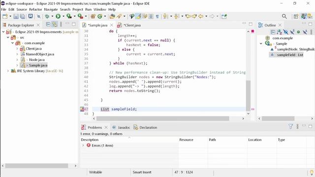 Eclipse 2021-09 Java IDE Improvements смотреть онлайн