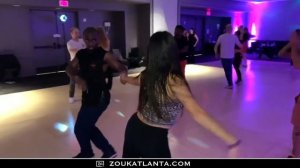 Social Dancing at Zouk Atlanta Midnight Marathon | Brazilian Zouk Dance | Nick & Symone