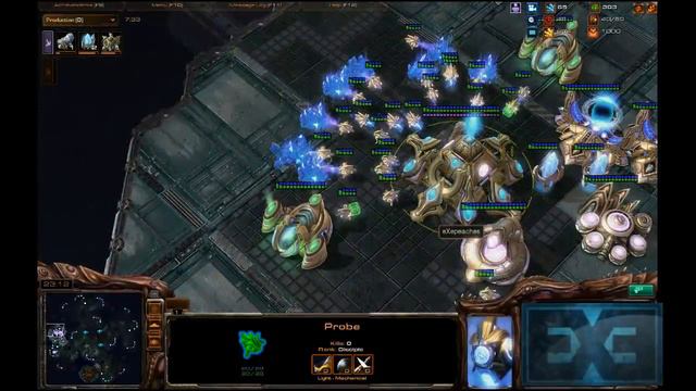 Starcraft 2 Silver league zerg, Clan practice! eXepeaches vs oxIdation смотреть онлайн