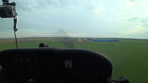 Посадка Cessna 172 при сильном ветре