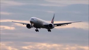 Футаж посадка самолета 2