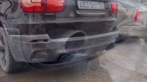 Переделка выхлопа на BMW X5 E70 40d. До и после. Прямоток на дизеле!!!