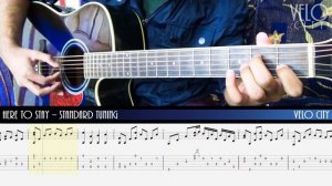 Bleach - Here To Stay (OST) Fingerstyle Acoustic Guitar Cover + Tab & Tutorial/Lesson