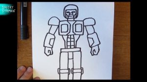 Как нарисовать Робота, How to draw a Robot