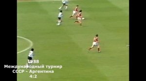 Олег Протасов. Голы за сборную СССР.