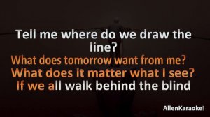 Poets of the Fall - Where Do We Draw the Line (Karaoke)