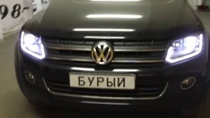 VM AMAROK BLACK фары головного света 2015 года
