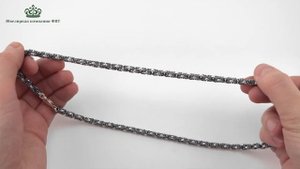 Серебряная цепь Королевская роза