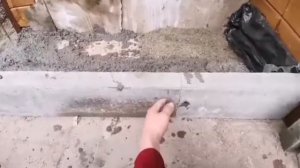 Порог в баню на анкерах