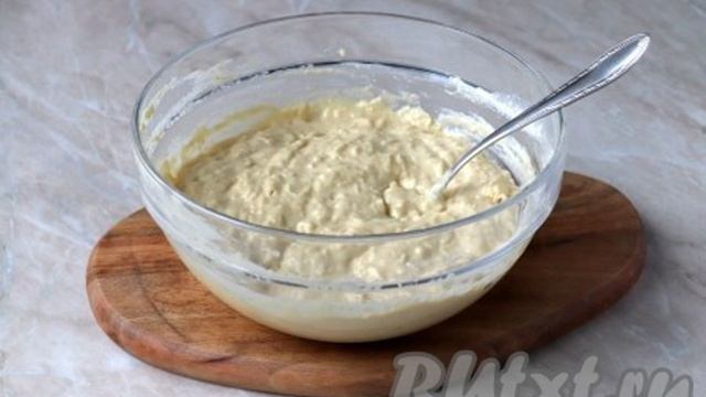 Оладьи с яблоком и бананом на кефире