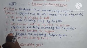 Active and Passive voice #Present continuous tense #mk art hindi english #english