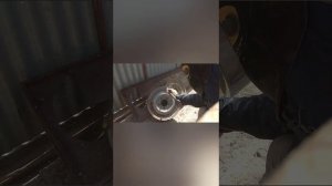 пескоструй 50л сделан под конус,работа с компрессором производительностью 340л мин,чистка диска