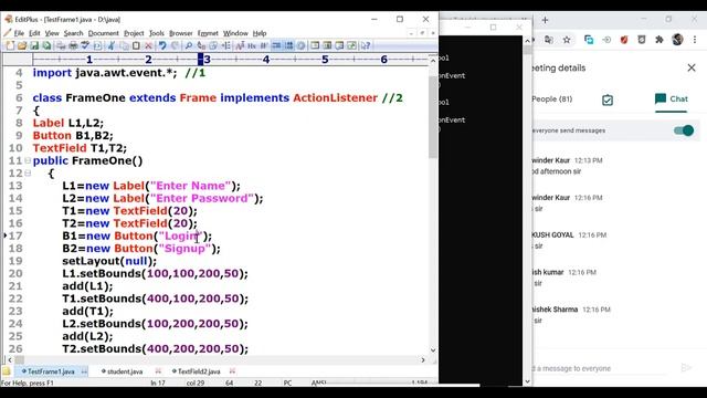 Lecture 26: Event handling in java , Action Listener, Event on Button Click, actionPerformed in Jav смотреть онлайн