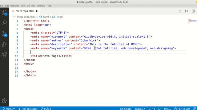 Search Engine Optimisation Using Meta Tags HTML Part 13