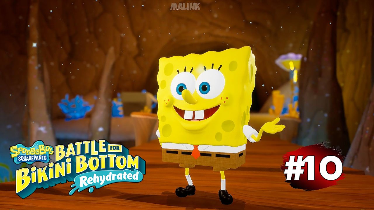 ГУБКА БОБ ИГРА #10 ? SpongeBob SquarePants BFBBR - Морские Пещеры Лагуны Гу