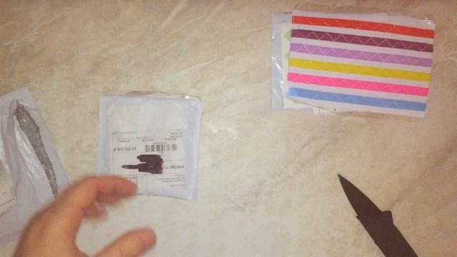 Посылка с Китая AliExpress!Наклейки для фотальбома ручка с разными цветами разветвитель!