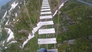 Подвесной мост Роза Хутор от первого лица | Gopro