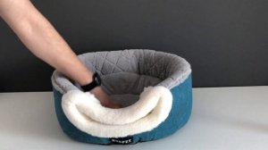 Мягкий плюшевый домик для кошек HOOPET / Лежанка для домашних питомцев