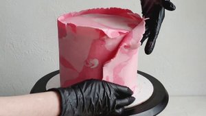 МРАМОРНЫЙ эффект из мастики на торте | Простой и быстрый ДЕКОР ТОРТА