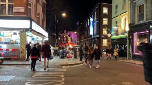 Китайский квартал Лондона, Сохо, ночная жизнь Лондона. 4K