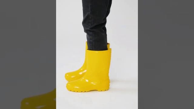 Желтые резиновые сапоги для детей смотреть онлайн