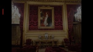 Napoleon III. apartments. Louvre museum at night. Denon wing- 4K video tour