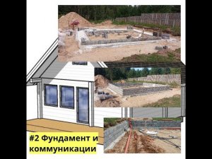 Дом из клееного бруса 78кв м Фундамент и коммуникации