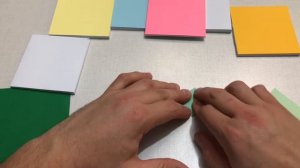Как сделать кубик оригами из бумаги.  Куб из бумаги 3D. How to make an origami cube our of paper DI